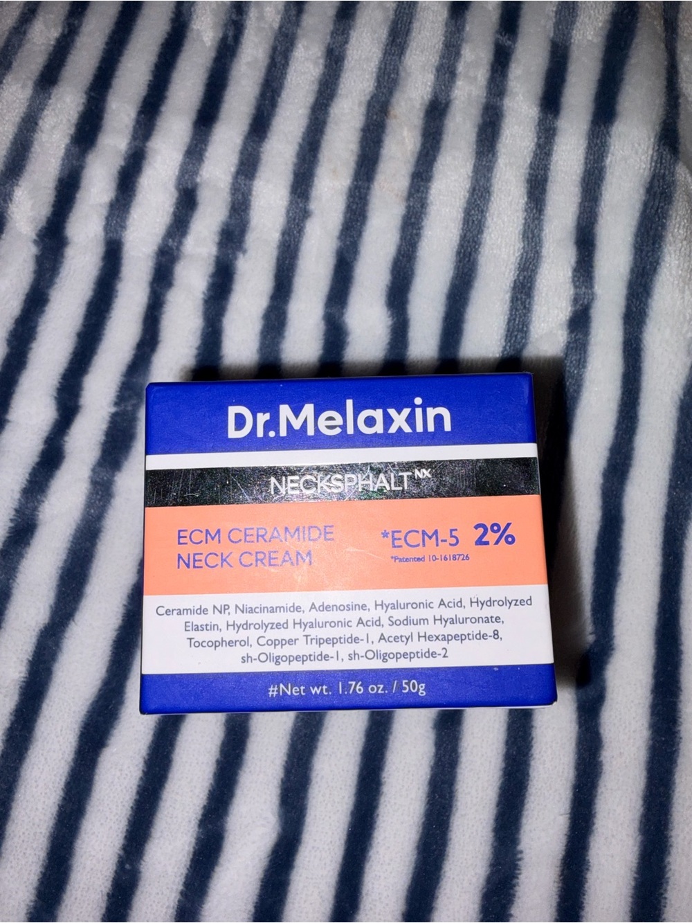 Dr Melaxin ECM Ceramide Neck Cream — Blue and Peach